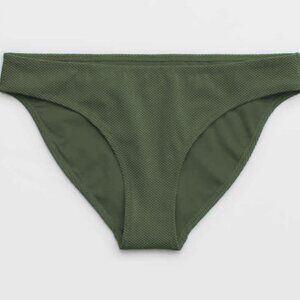 NWT Aerie Shine Pique Full Coverage Bikini Bottom XXS